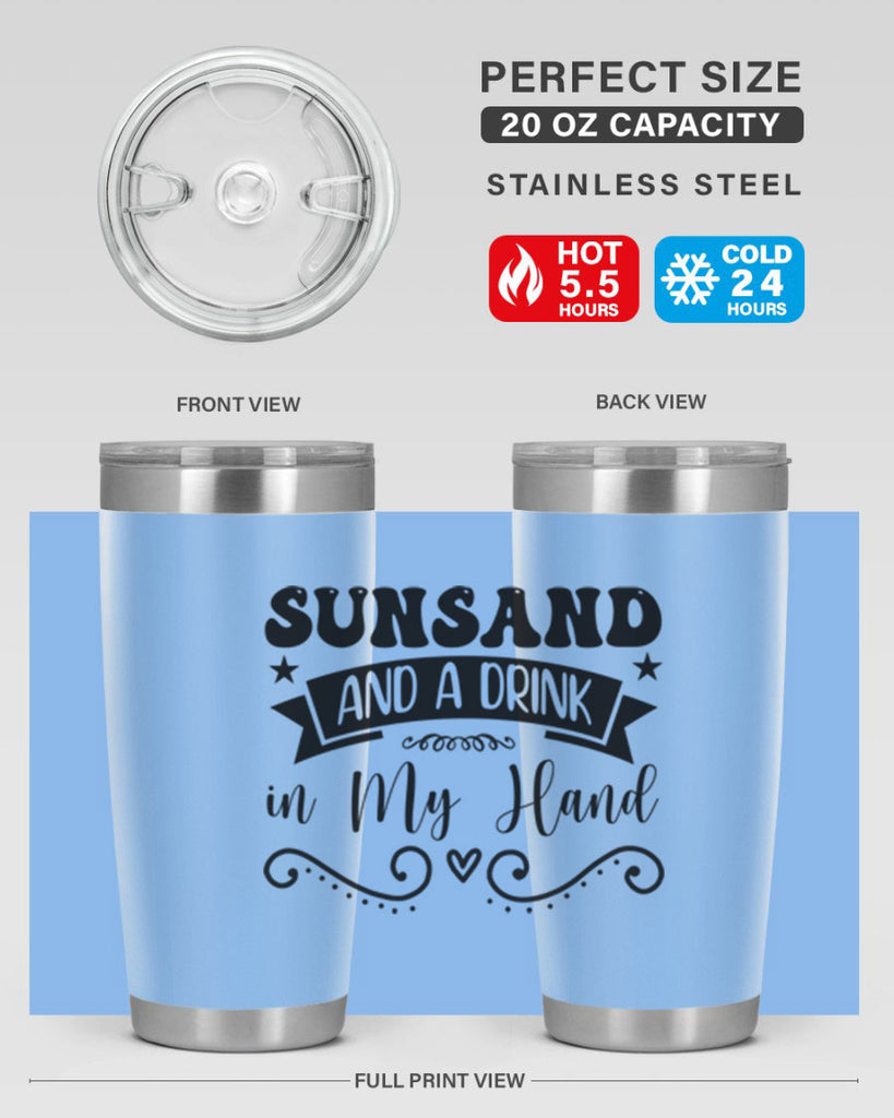 Sunsandandadrinkin 484#- zodiac- Tumbler