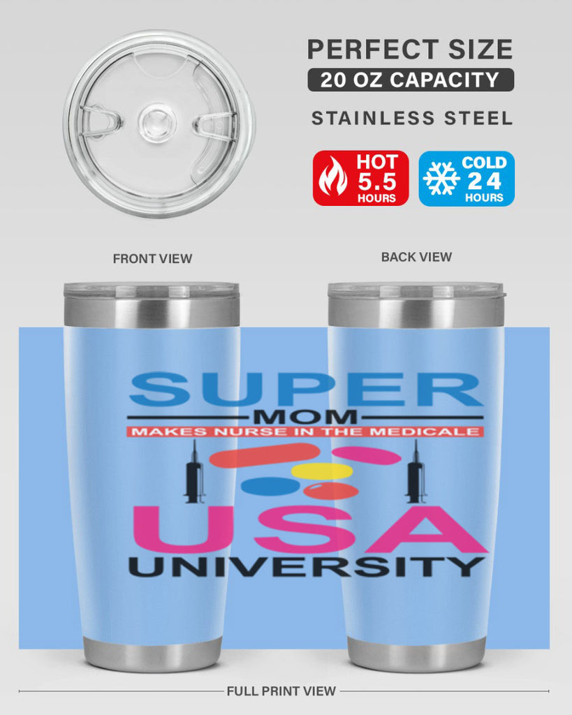 Super Mom Makes Nurse in the Style 333#- nurse- tumbler