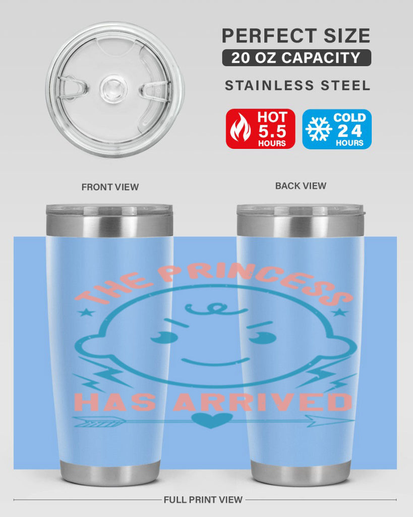 The princess has arrived Style 10#- baby shower- tumbler