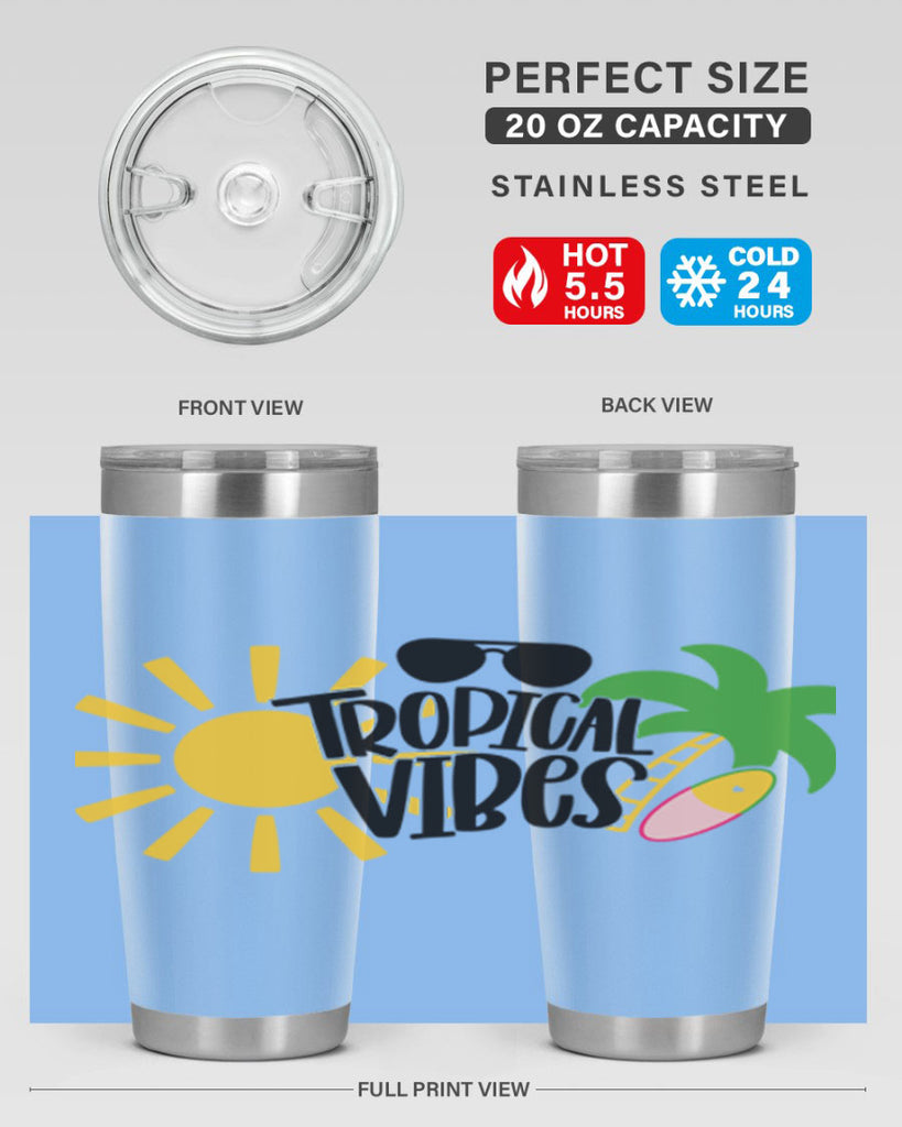 Tropical Vibes Style 9#- summer- Tumbler
