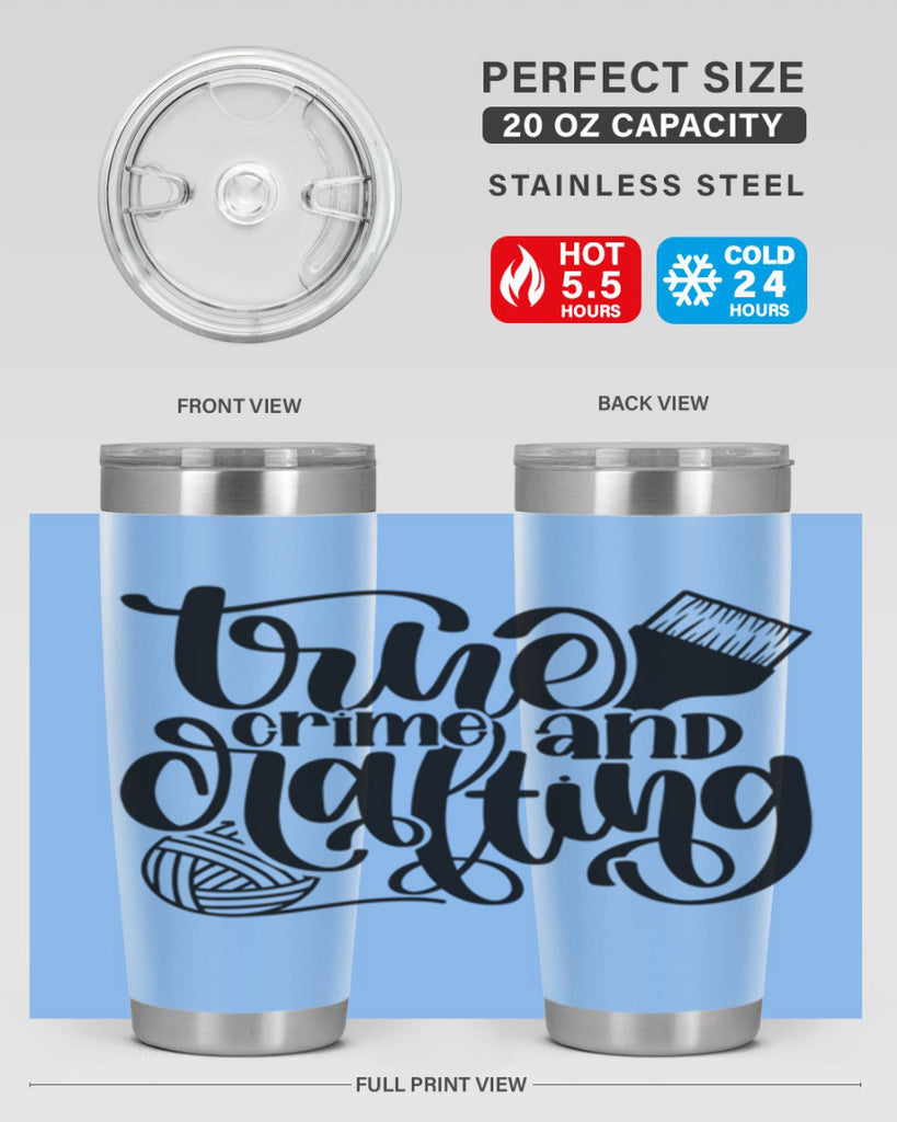 True Crime And Crafting 3#- crafting- Tumbler