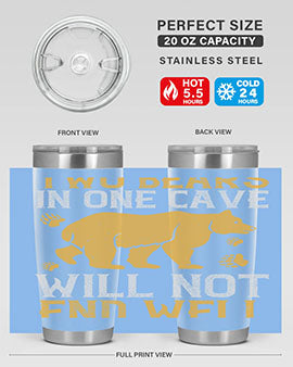 Two bears in one cave will not end well 39#- Bears- Tumbler
