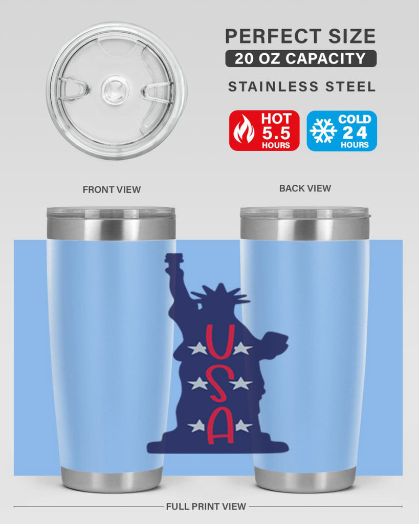 USA Style 181#- Fourt Of July- Tumbler