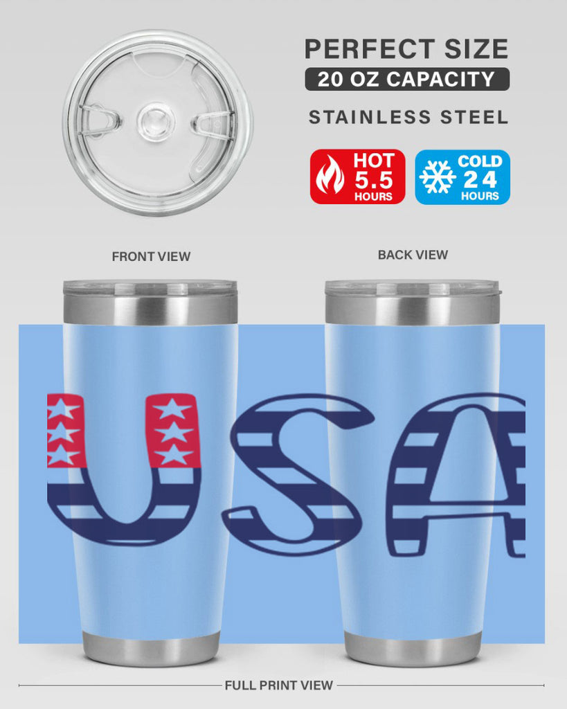 USA Style 184#- Fourt Of July- Tumbler