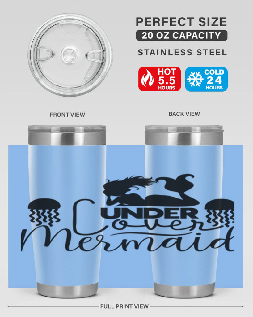 Under Cover Mermaid 642#- mermaid- Tumbler