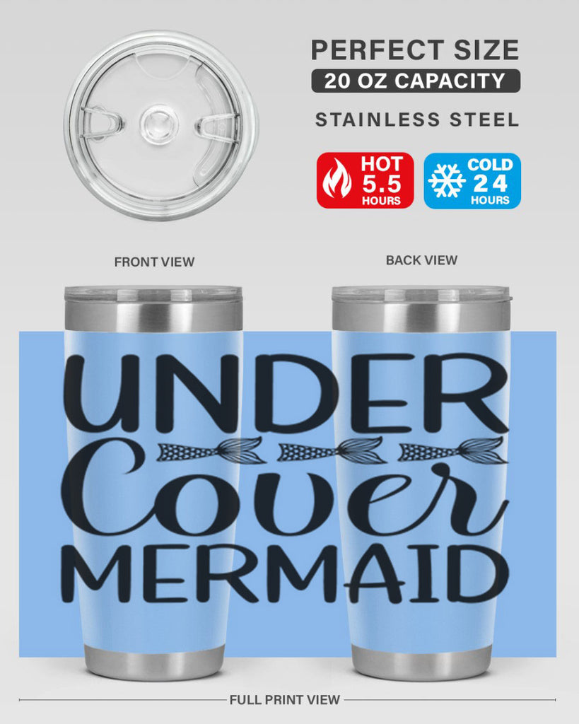 Under Cover Mermaid 647#- mermaid- Tumbler
