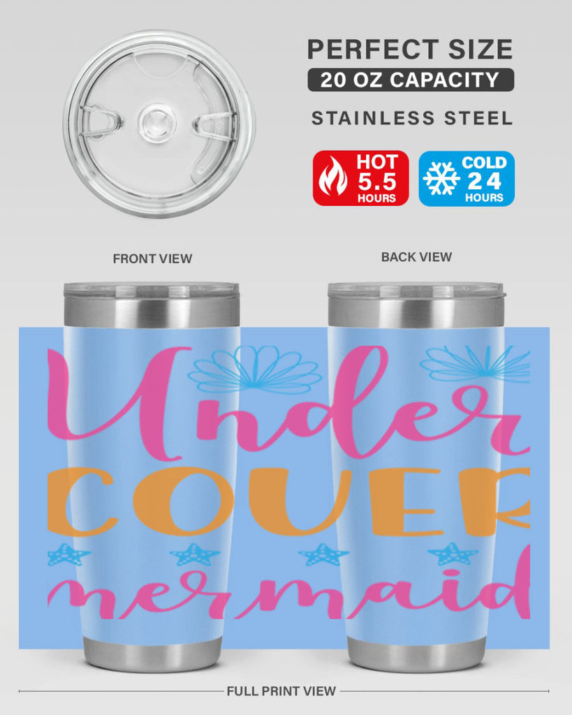 Under Cover Mermaid Design 653#- mermaid- Tumbler