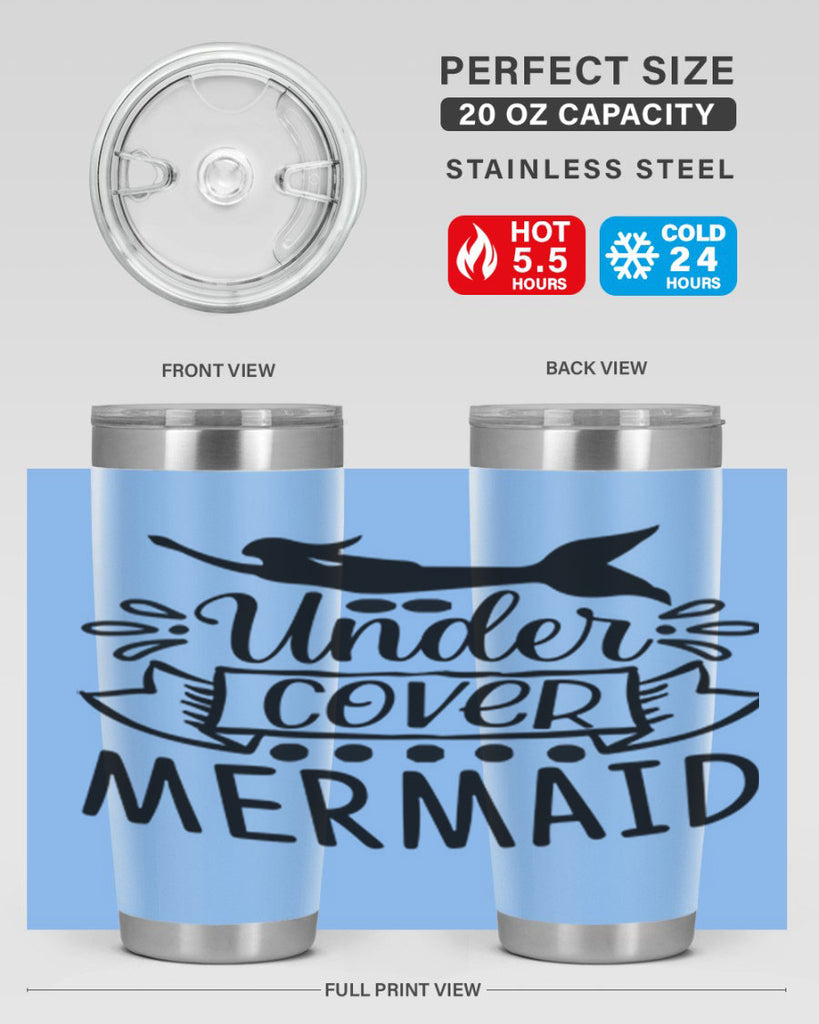 Under cover mermaid 645#- mermaid- Tumbler