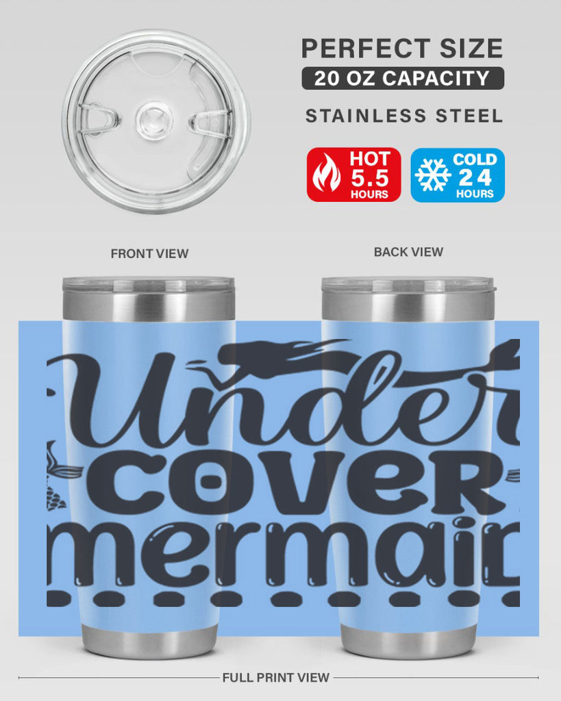 Under cover mermaid 649#- mermaid- Tumbler