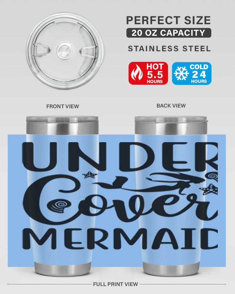 Under cover mermaid design 655#- mermaid- Tumbler