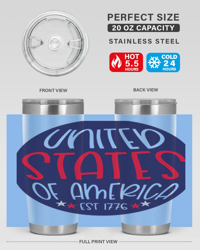 United States Of America Est Style 176#- Fourt Of July- Tumbler