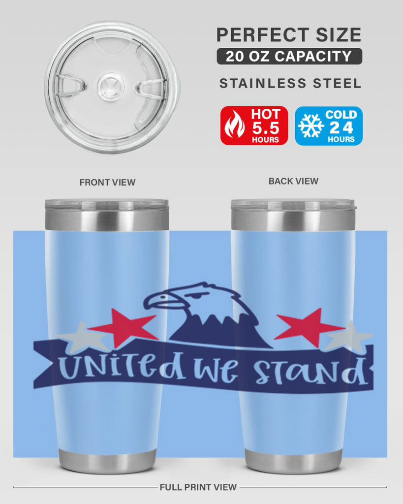 United We Stand Style 178#- Fourt Of July- Tumbler