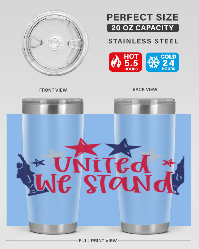 United We Stand Style 179#- Fourt Of July- Tumbler