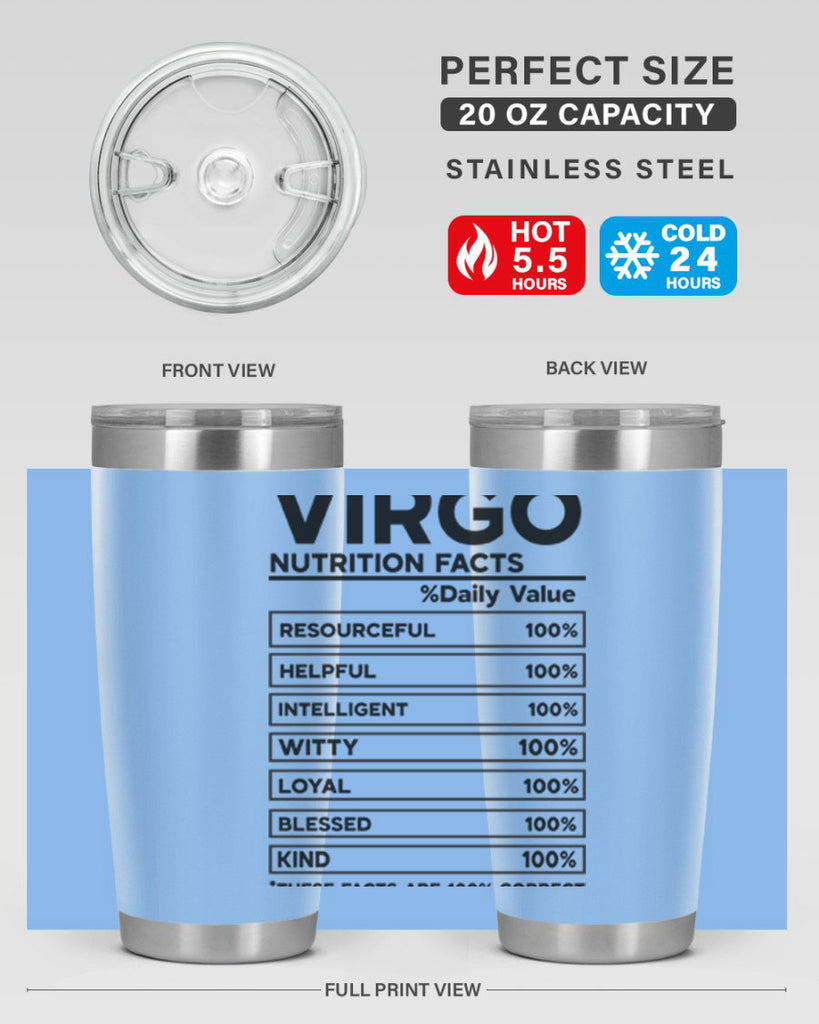 Virgo Nutrition Facts 530#- zodiac- Tumbler