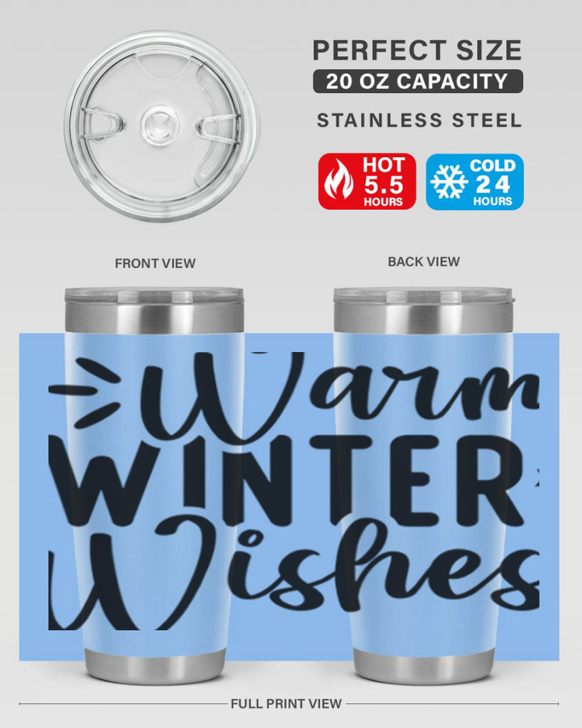 Warm Winter Wishes459#- winter- Tumbler