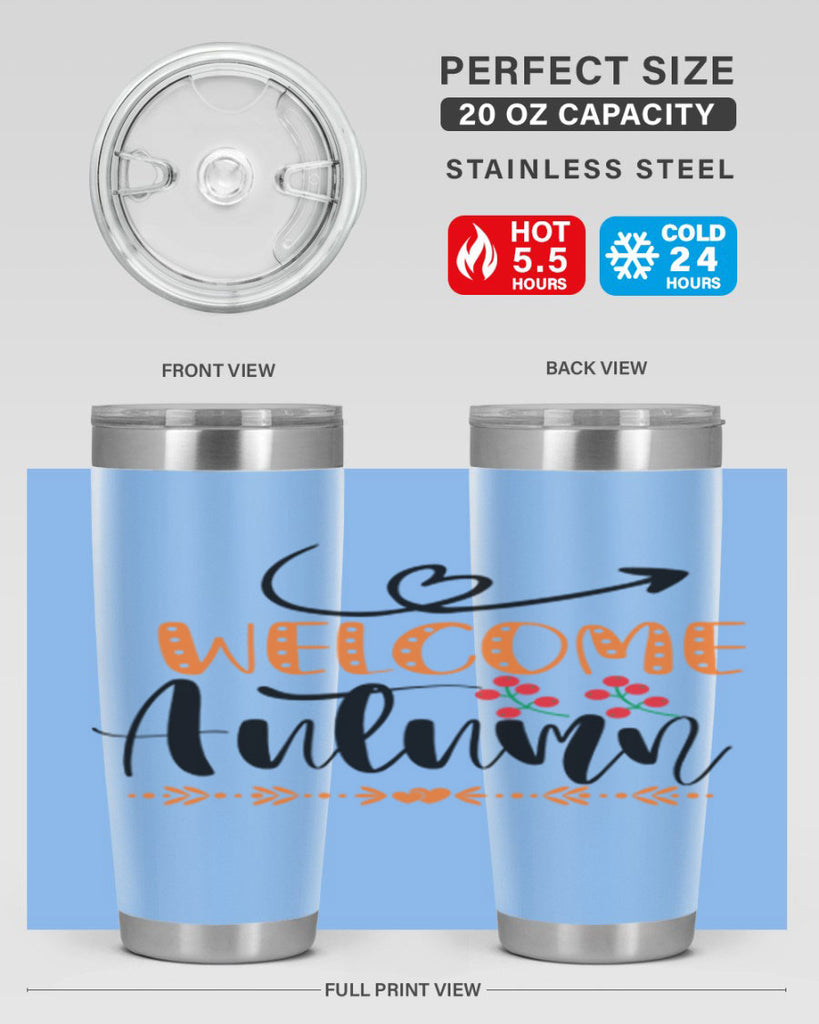 Welcome Autumn 628#- fall- Tumbler