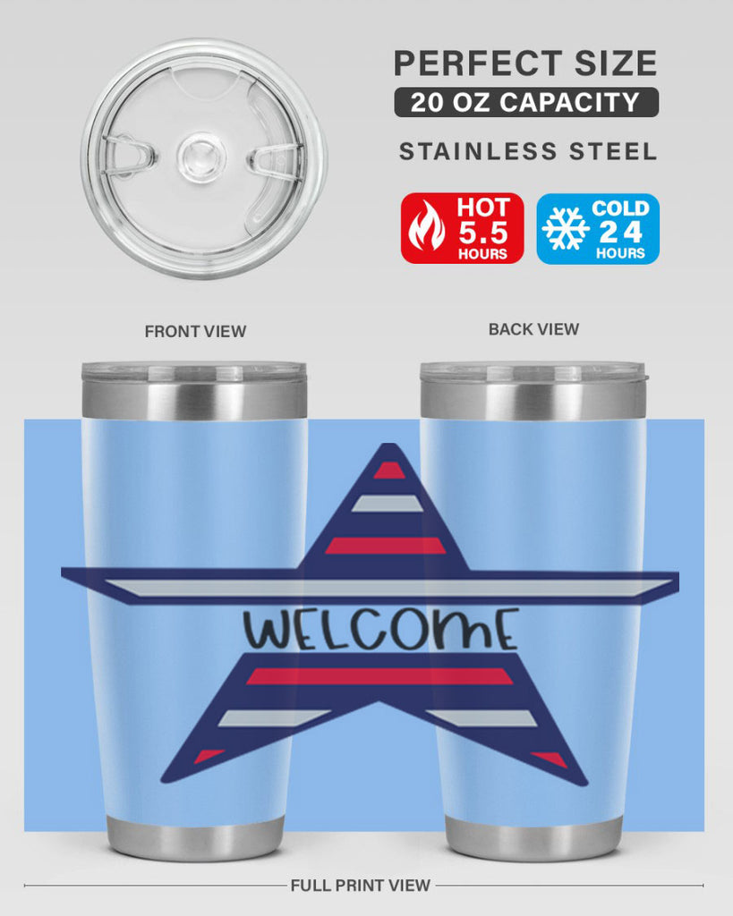 Welcome Style 186#- Fourt Of July- Tumbler