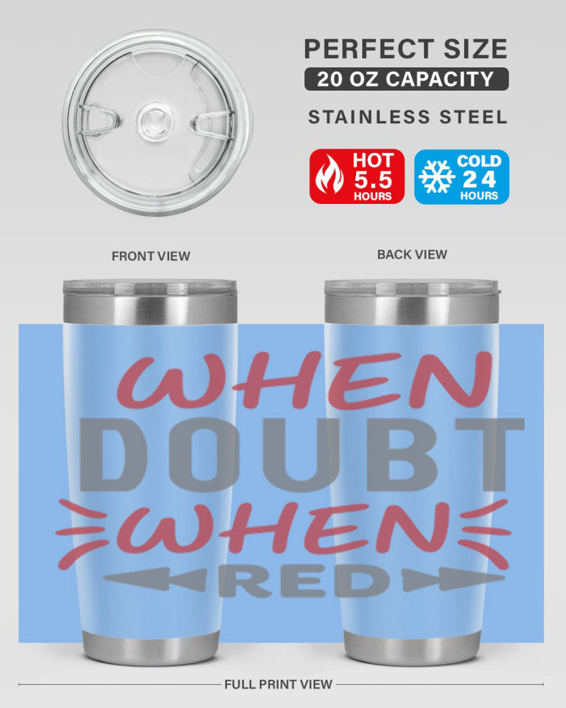 When Doubt Wear Red 154#- fashion- Cotton Tank