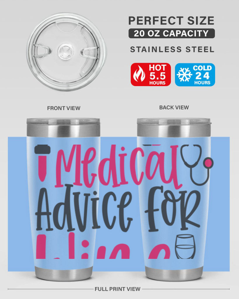 Will Trade Medical Advice for Wine Style 344#- nurse- tumbler