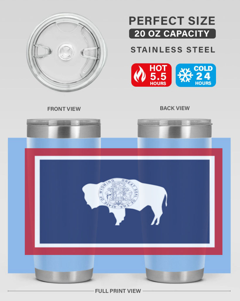 Wyoming 1#- stateflags- Tumbler