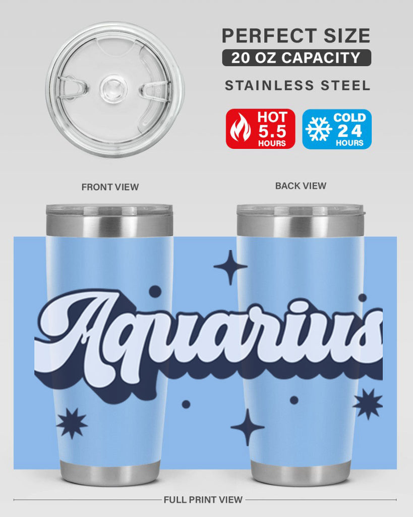 aquarius 82#- zodiac- Tumbler