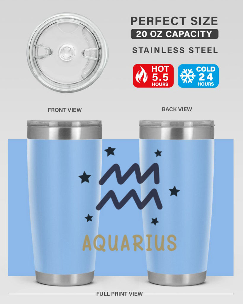 aquarius 83#- zodiac- Tumbler