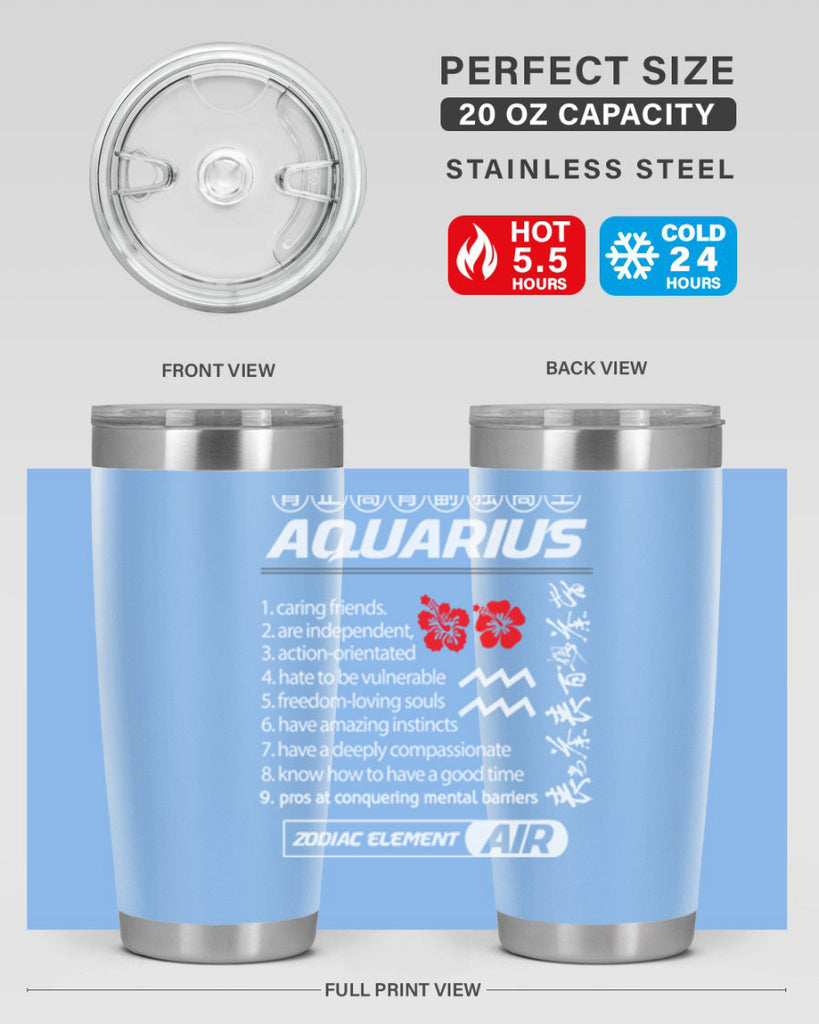 aquarius 85#- zodiac- Tumbler