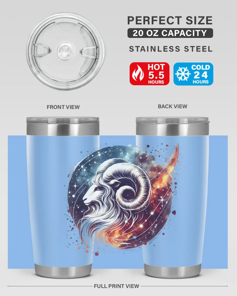 aries 124#- zodiac- Tumbler