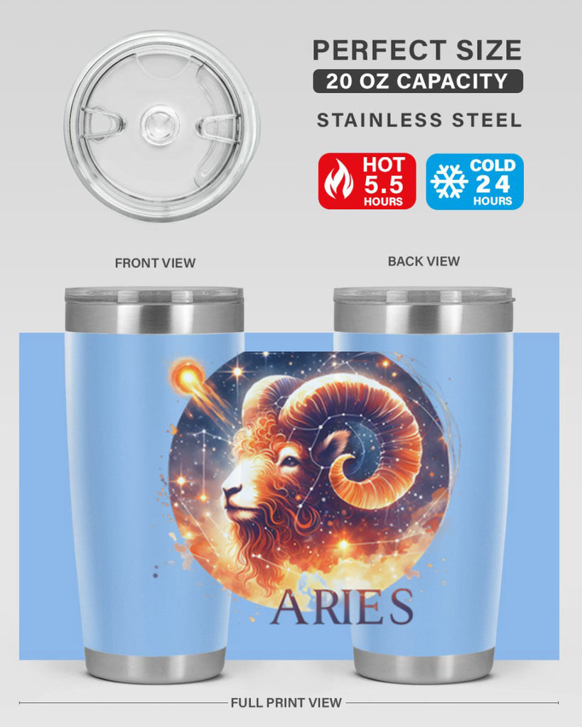 aries 130#- zodiac- Tumbler