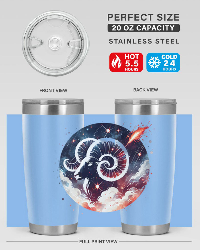 aries 140#- zodiac- Tumbler