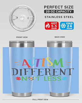 autism different not less Style 5#- autism- Tumbler