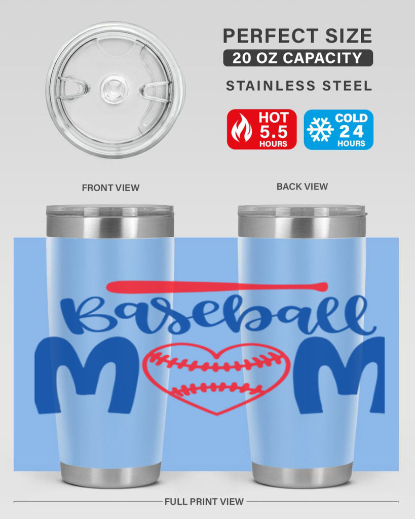 baseball mom 2077#- baseball- Tumbler