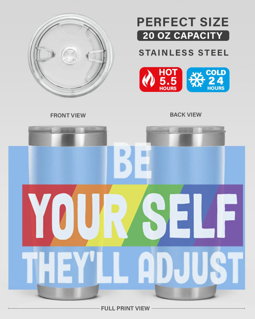 be yourself theyll adjust rainbow lgbt 160#- lgbt- Tumbler