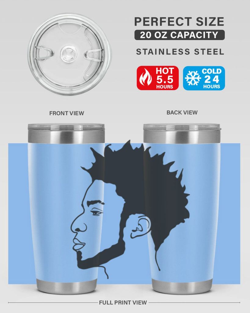 beardman 43#- black men - boys- tumbler