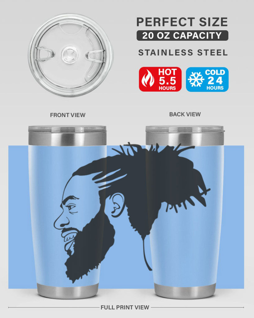 beardman 45#- black men - boys- tumbler