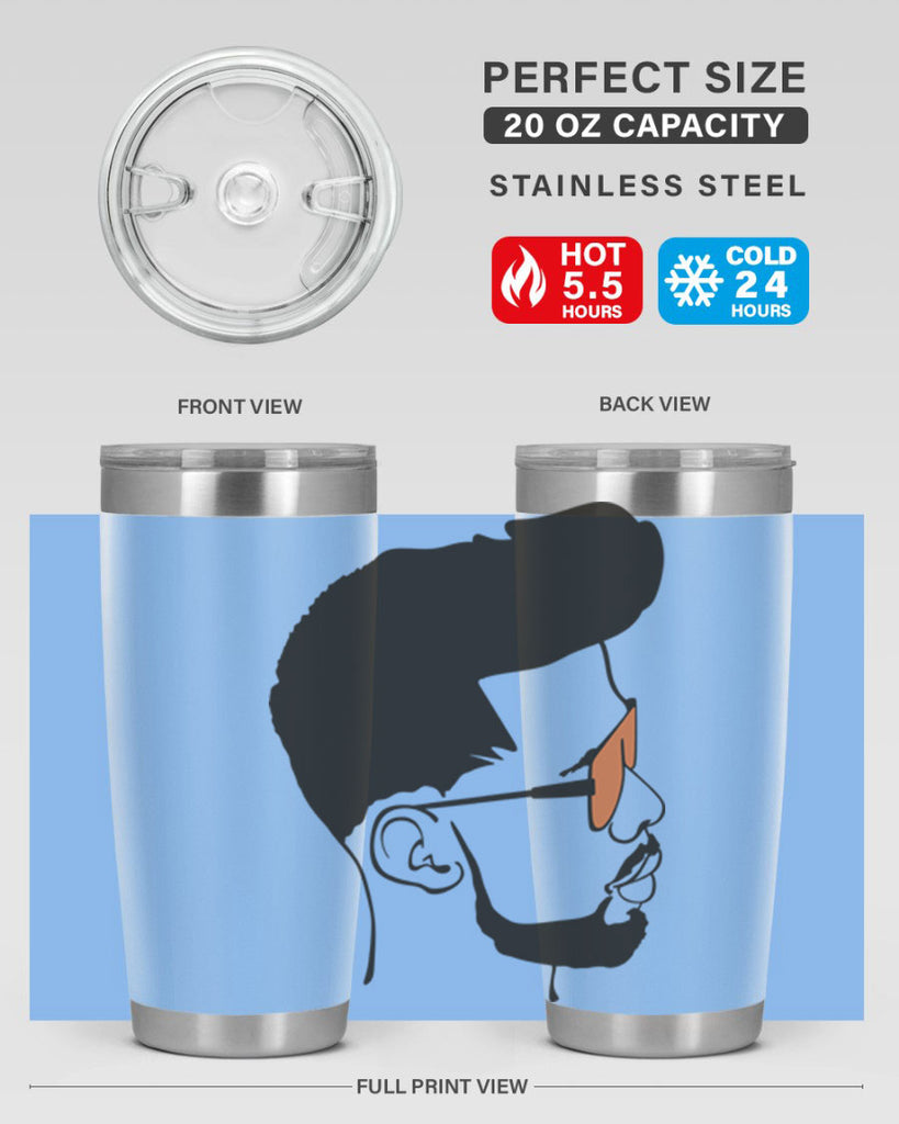beardman 50#- black men - boys- tumbler