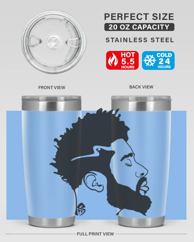 beardman 59#- black men - boys- tumbler