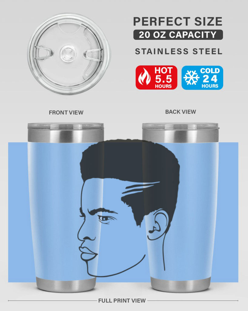 beardman 61#- black men - boys- tumbler