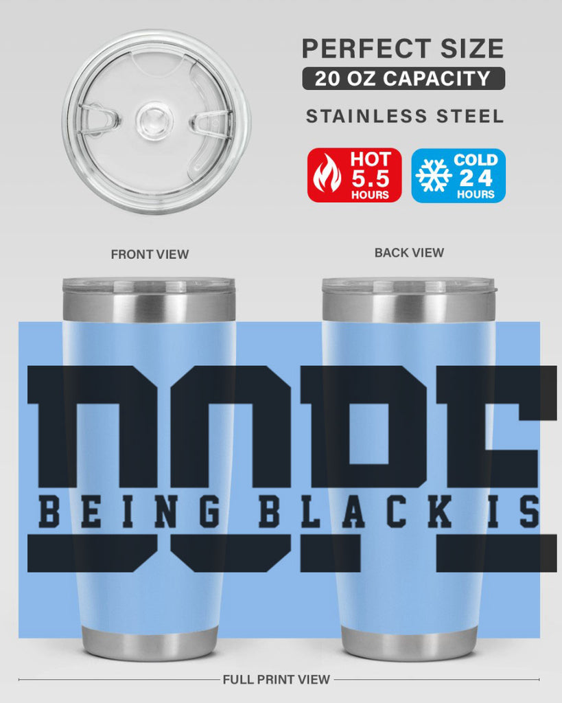 being black is dope 260#- black words phrases- Cotton Tank