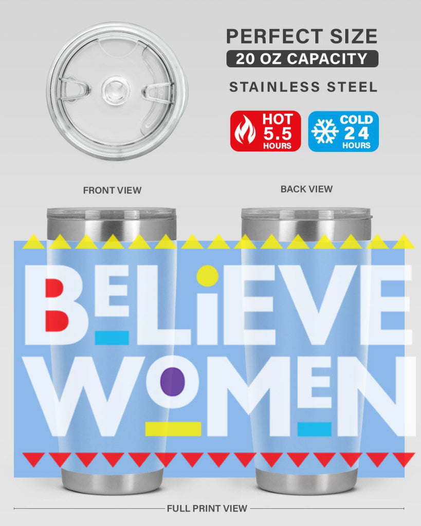 believewomen 254#- black words phrases- Cotton Tank