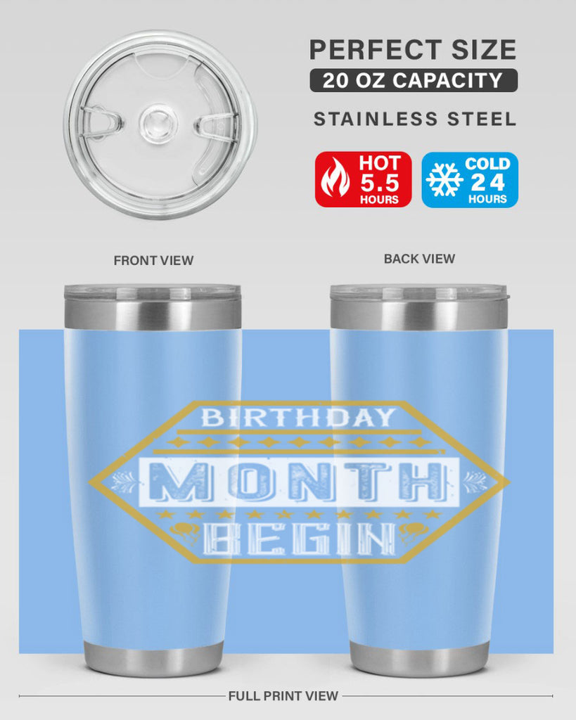 birthday month begin Style 9#- birthday- tumbler