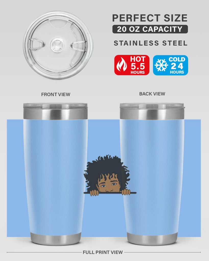 black boy 4#- black men - boys- tumbler