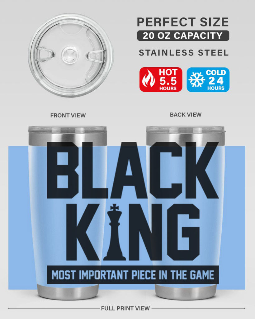 black king 199#- black words phrases- Cotton Tank
