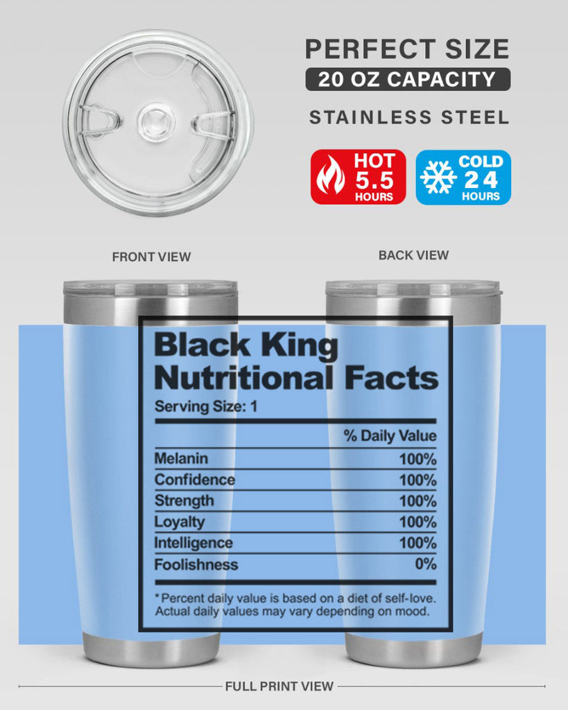 black king nutritional facts 231#- black words phrases- Cotton Tank