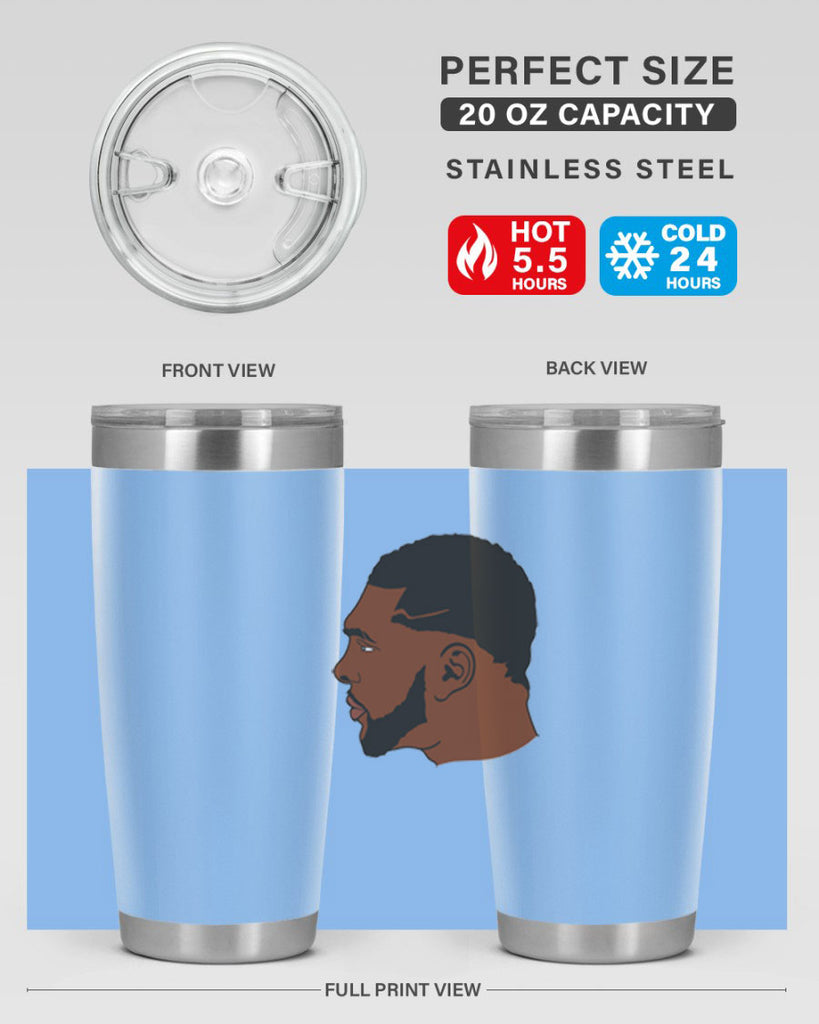 black man 26#- black men - boys- tumbler