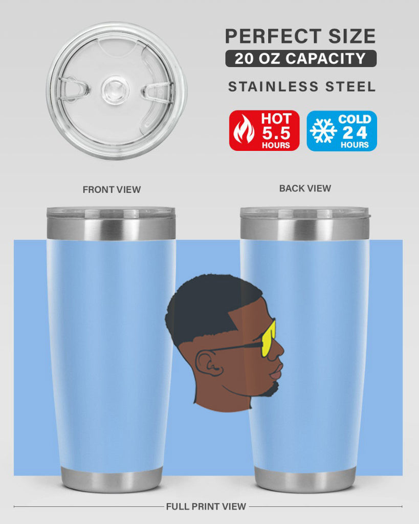 black man 27#- black men - boys- tumbler
