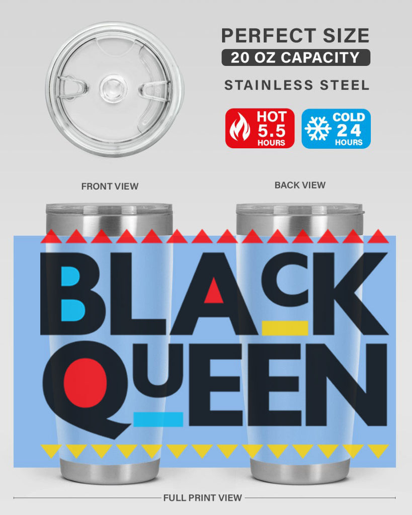 black queen 222#- black words phrases- Cotton Tank