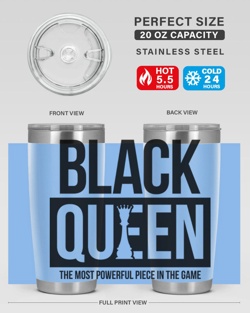 black queen chess 224#- black words phrases- Cotton Tank
