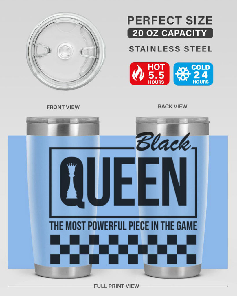 black queen chess checkered 221#- black words phrases- Cotton Tank