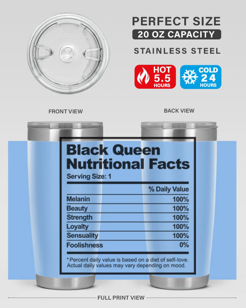 black queen nutritional facts 219#- black words phrases- Cotton Tank